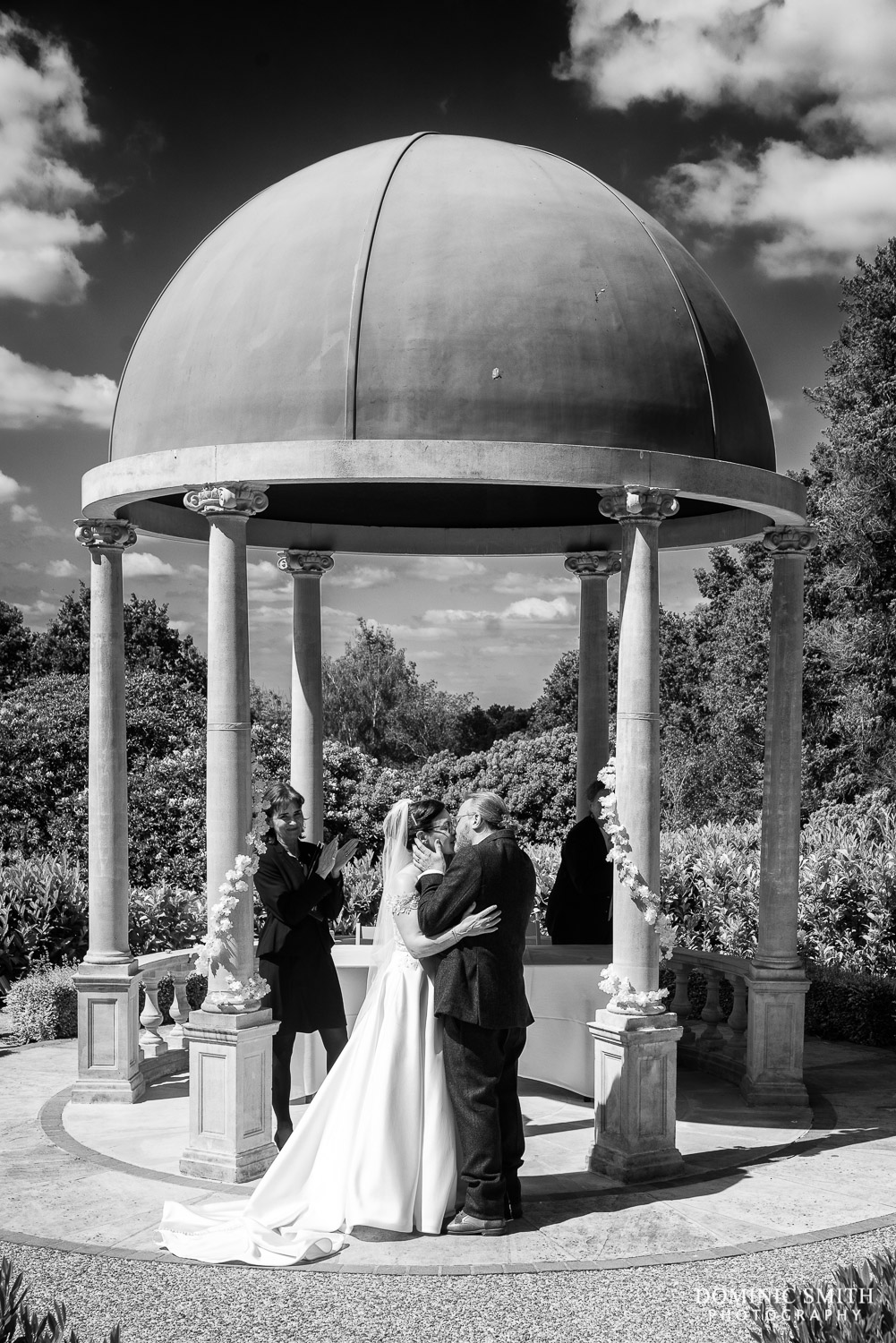 Black and White Wedding Photo at The Spa Hotel