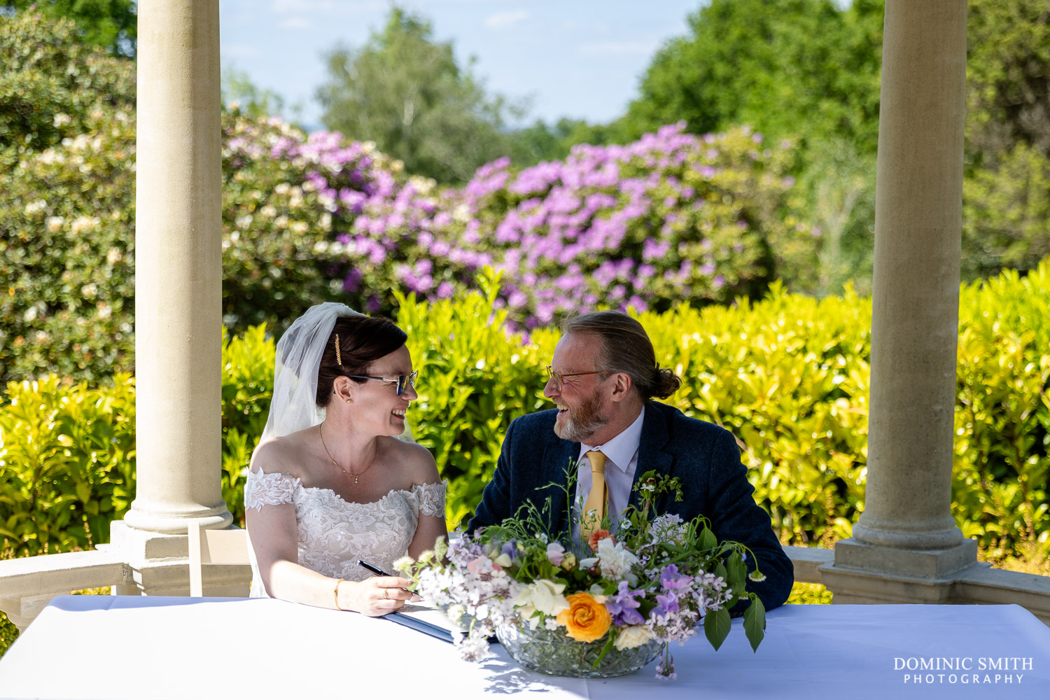 Signing the Wedding Register at The Spa Hotel