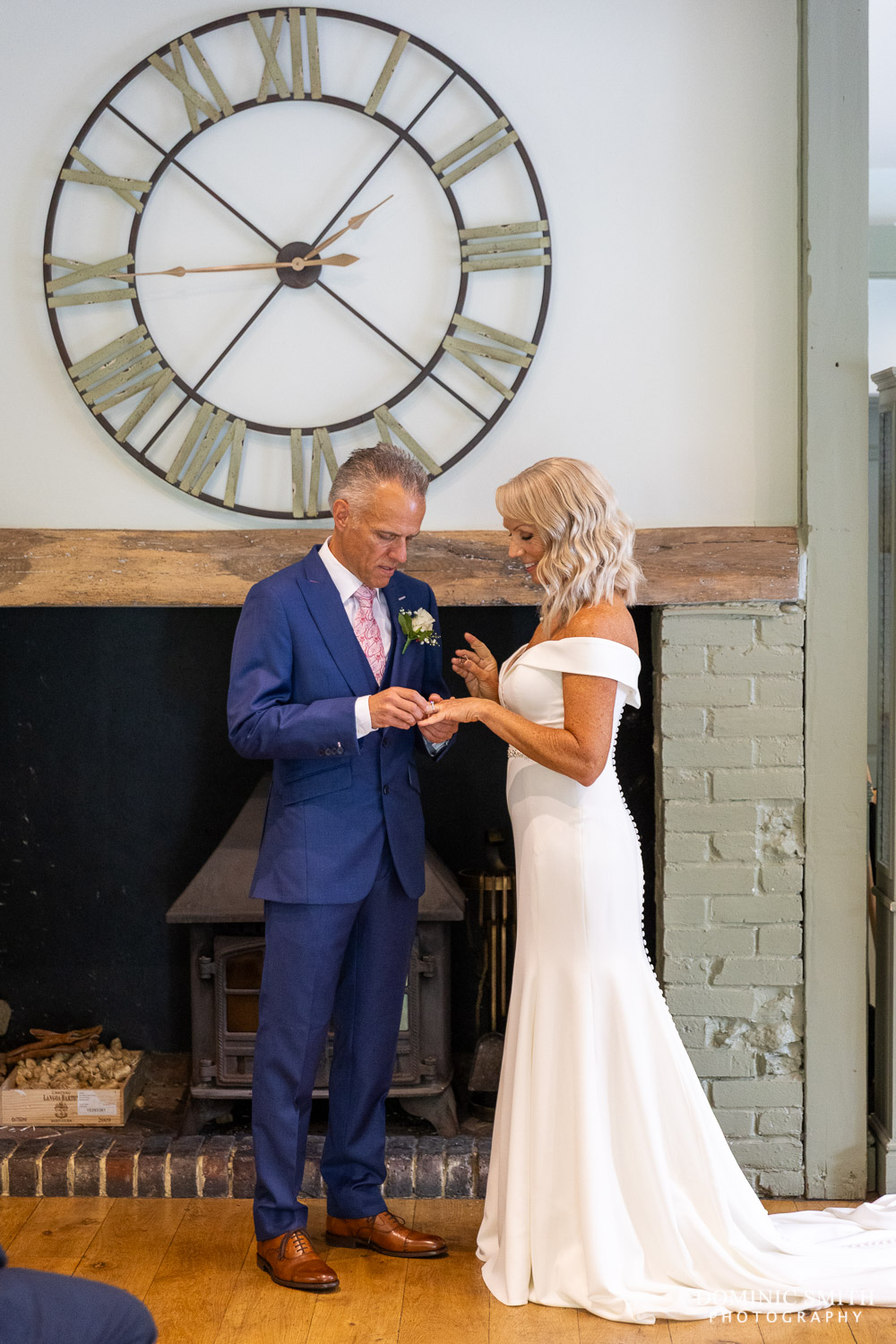 Exchanging Wedding Rings at Wingrove House