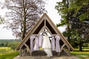 Wedding Dresses hanging out at Highley Manor in Sussex