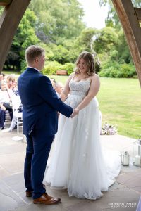 Bride and Groom at their wedding ceremony