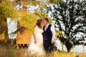 Sunset Bride and Groom Portrait