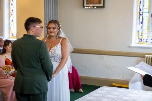 Brides during their Glenmore House Wedding Ceremony