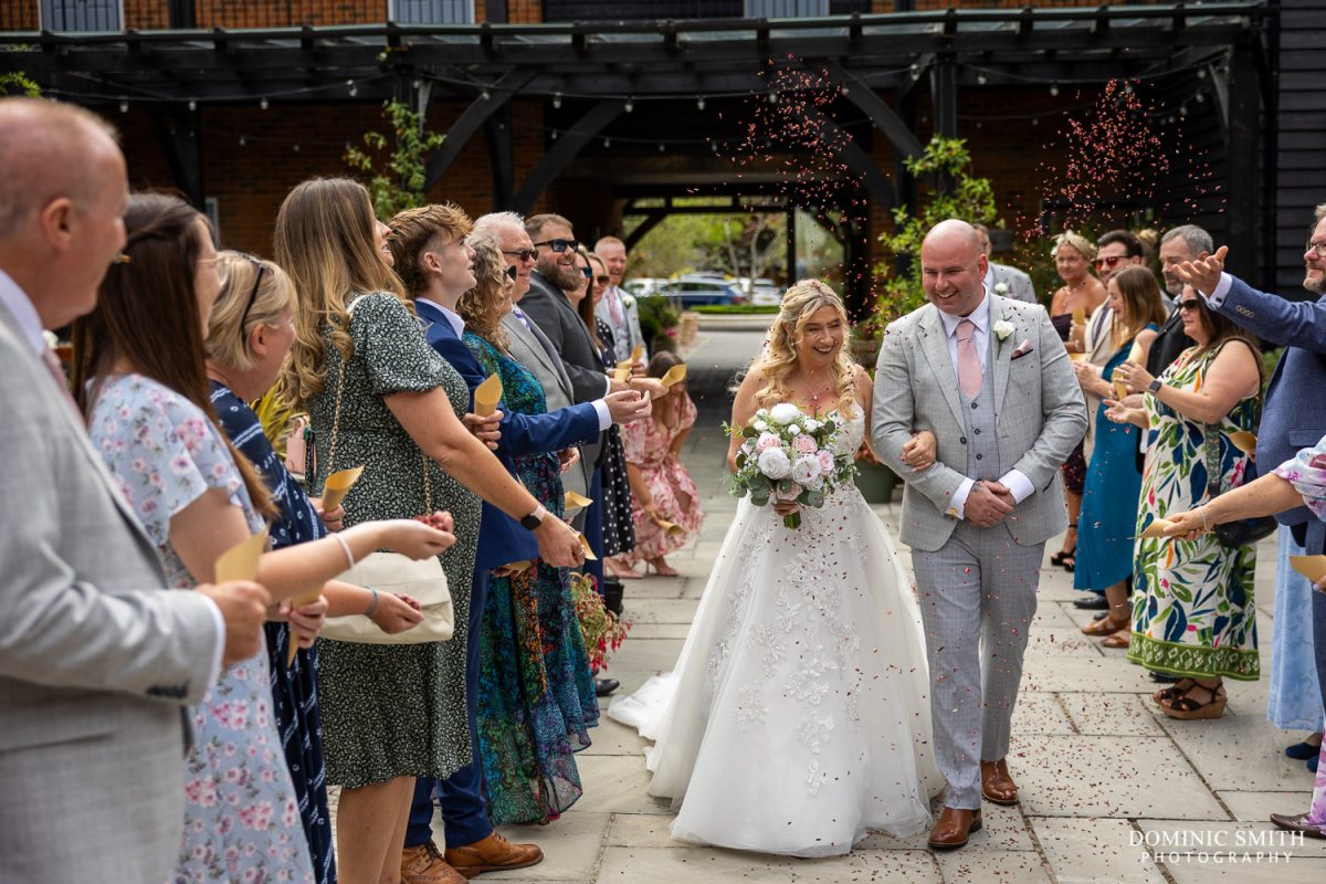 Confetti Throw at Cottesmore Hotel Golf and Country Club