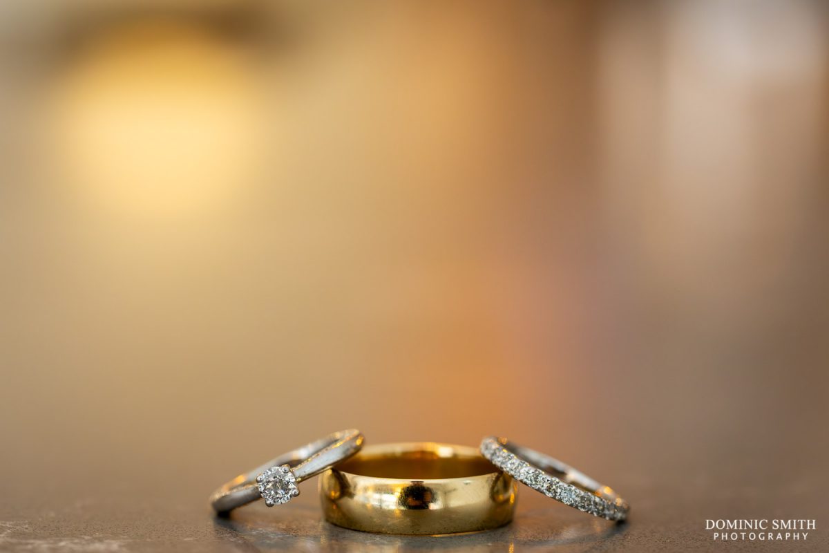 Wedding rings at Cottesmore Golf Club