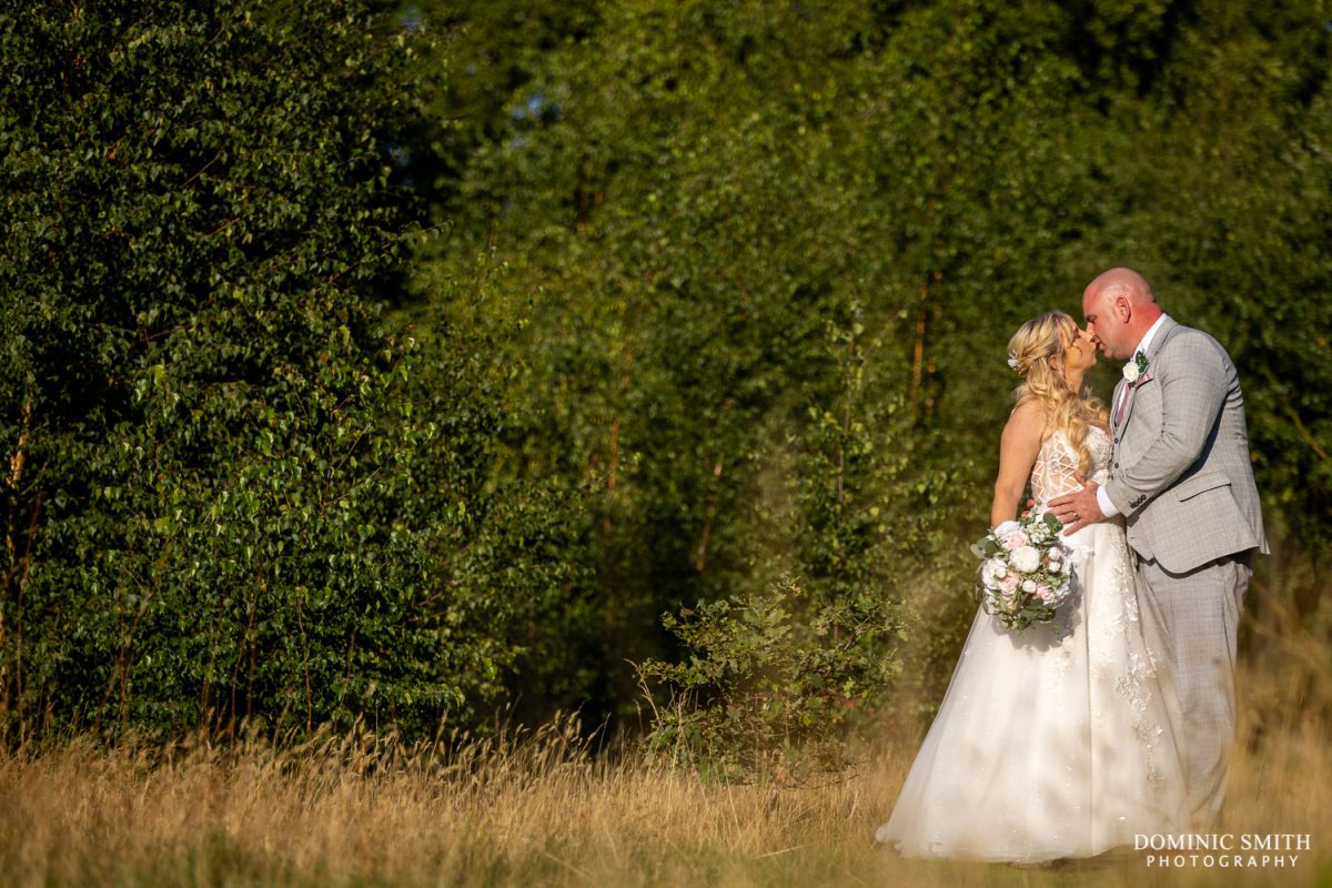 Golden Hour Wedding Couple Portrait