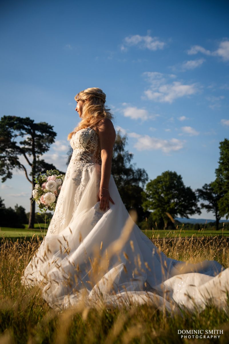 Sussex Bridal Portrait taken at Cottesmore Golf Club