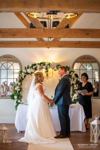 Inside Wedding Ceremony at Cottesmore Hotel and Golf Club