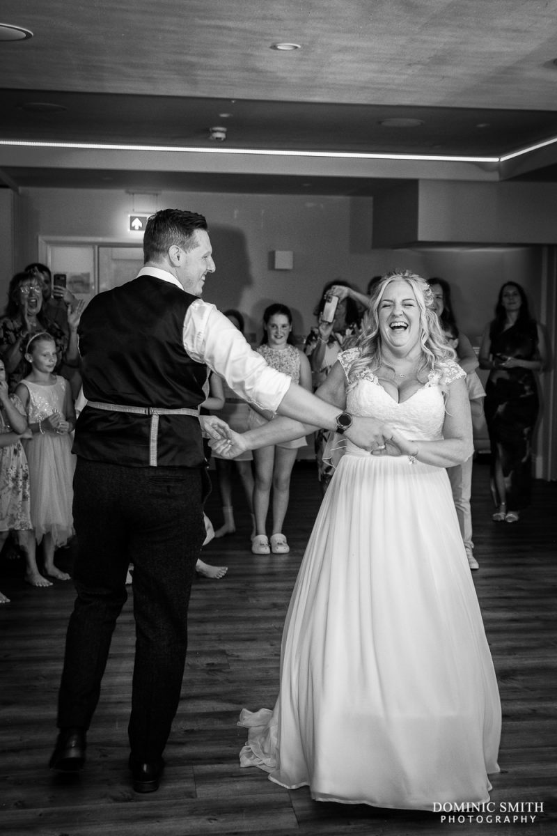 Black and White First Dance at Cottesmore Golf Club