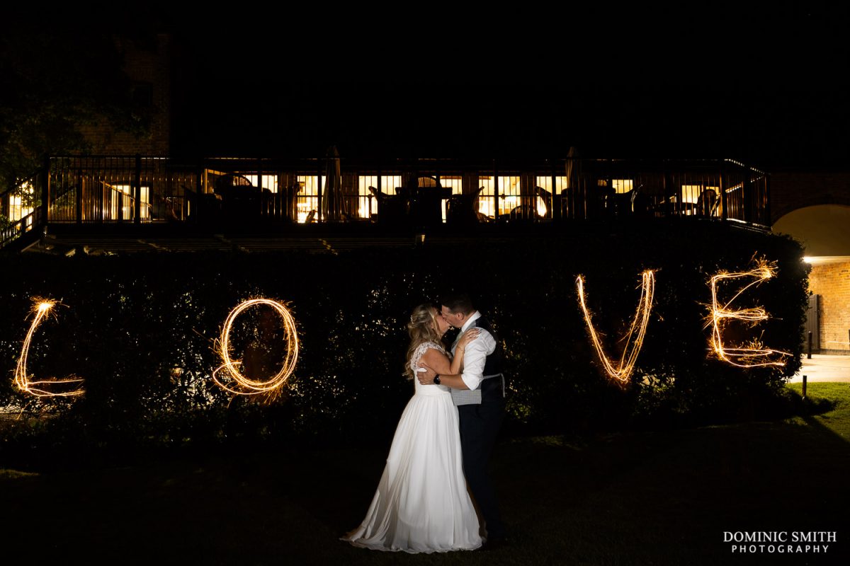 LOVE sparkler photo