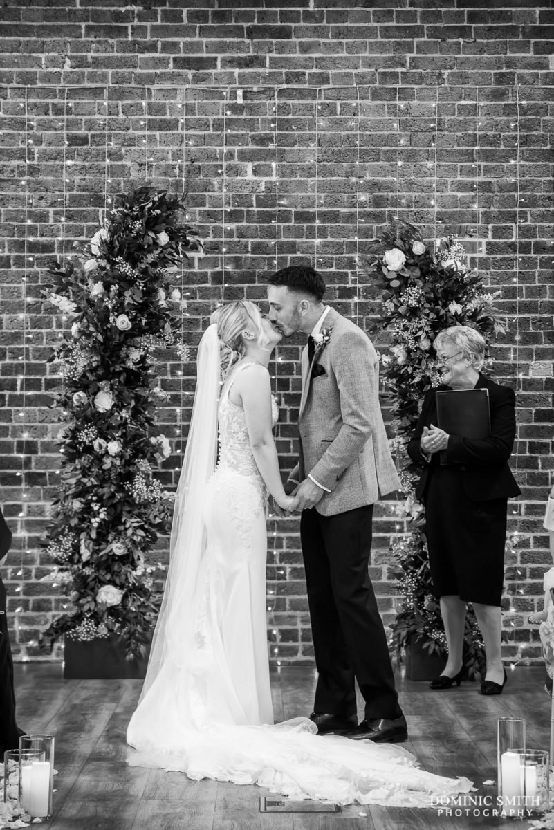 First Kiss at One Warwick Park Hotel in Tunbridge Wells