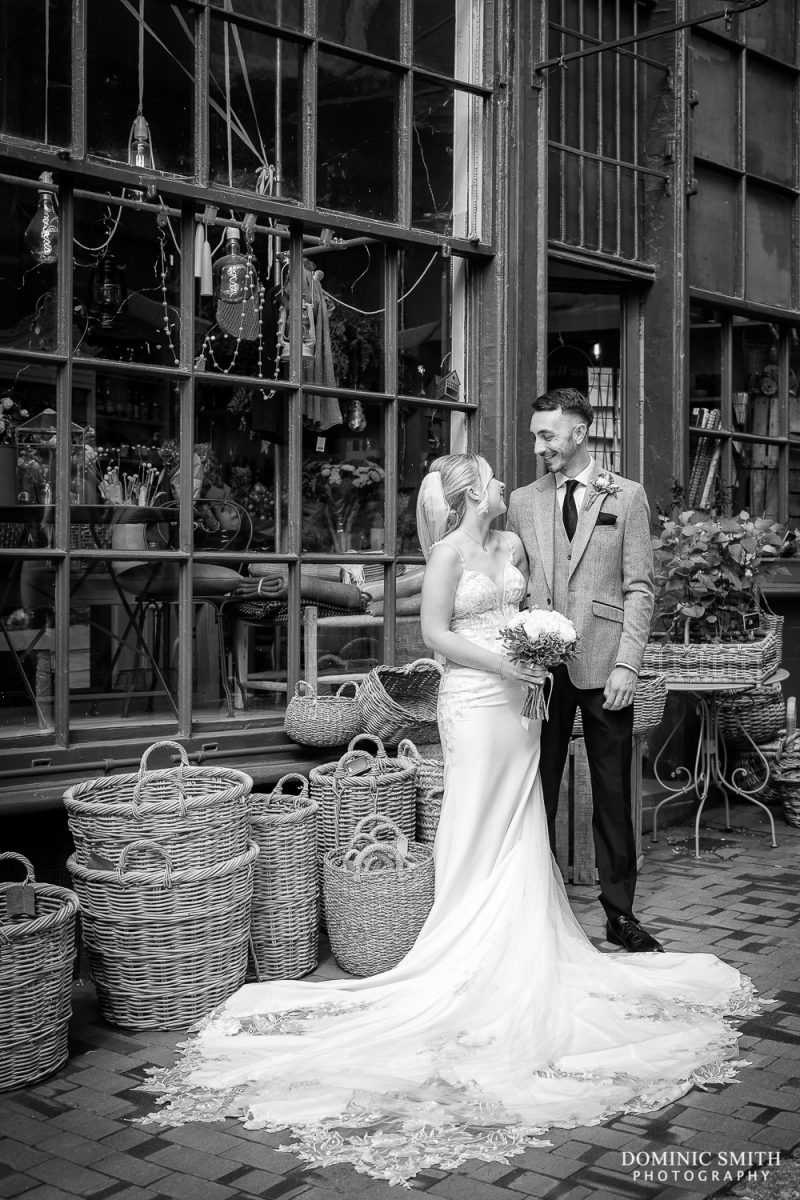 Bride and Groom on the High Street in Tunbridge Wells, Kent