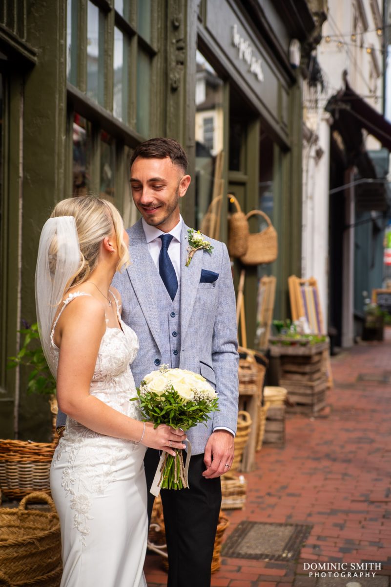 Bridal Portrait on Royal Tunbridge Wells High Street