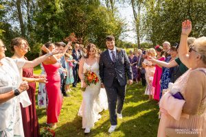 Confetti Photo at Millwards Estate, Sussex