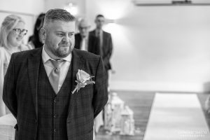 Groom waiting for the bride