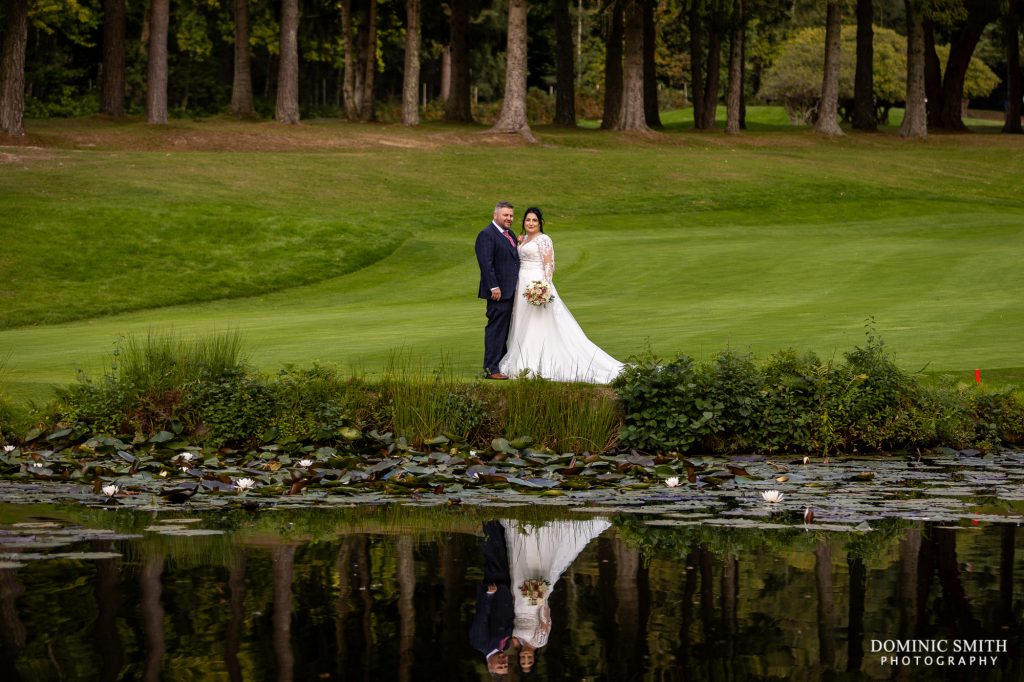 Bride and Groom at their Cottesmore Golf Club Wedding