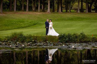 Bride and Groom at their Cottesmore Golf Club Wedding