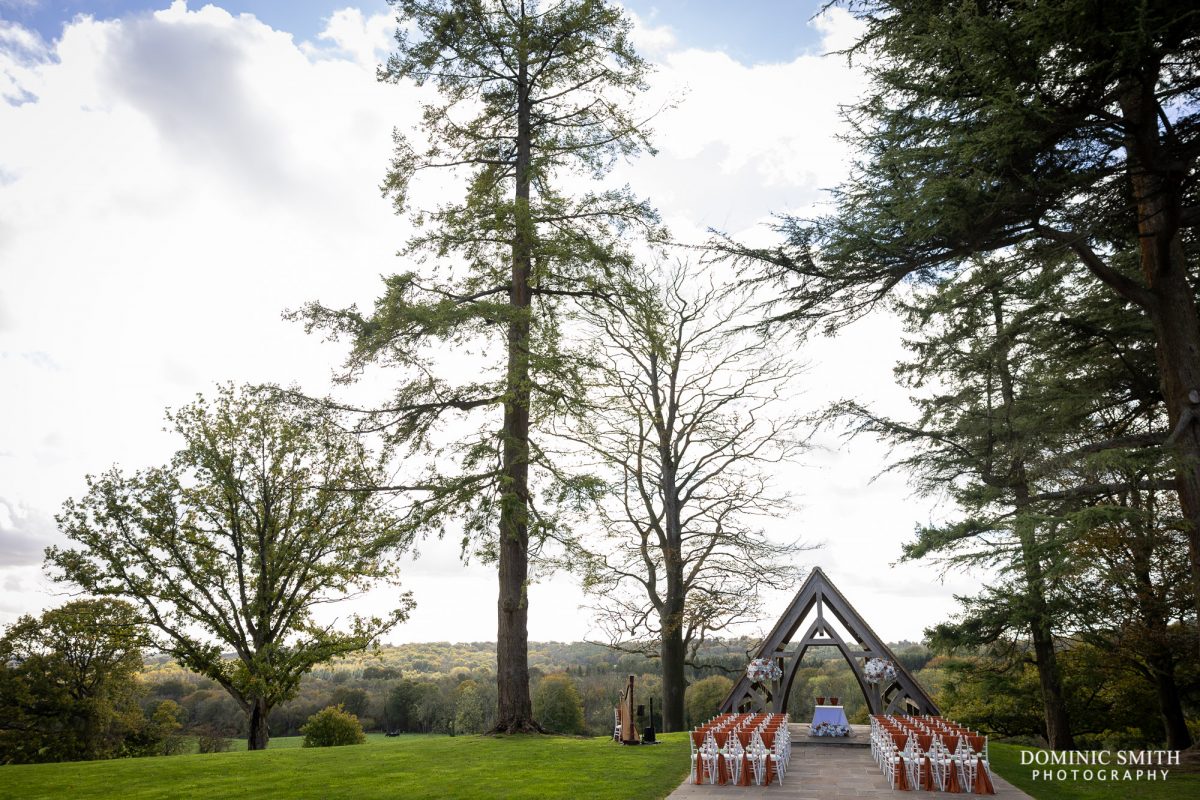 Outside Wedding Ceremony at Highley Manor