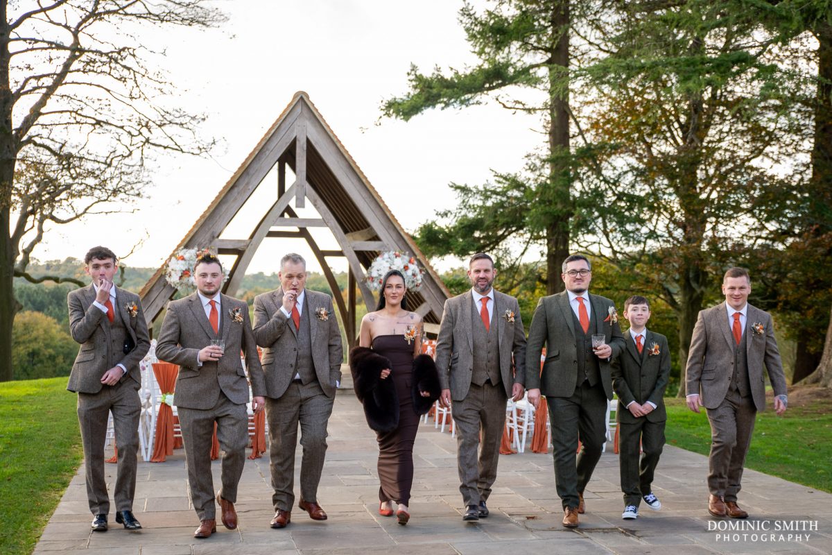 Groomsmen and Best Woman at Highley Manor