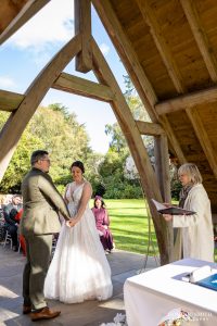 Outside Wedding Ceremony at Highley Manor