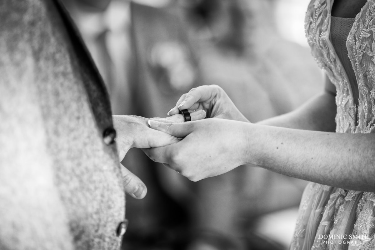 Exchanging Wedding Rings at Highley Manor