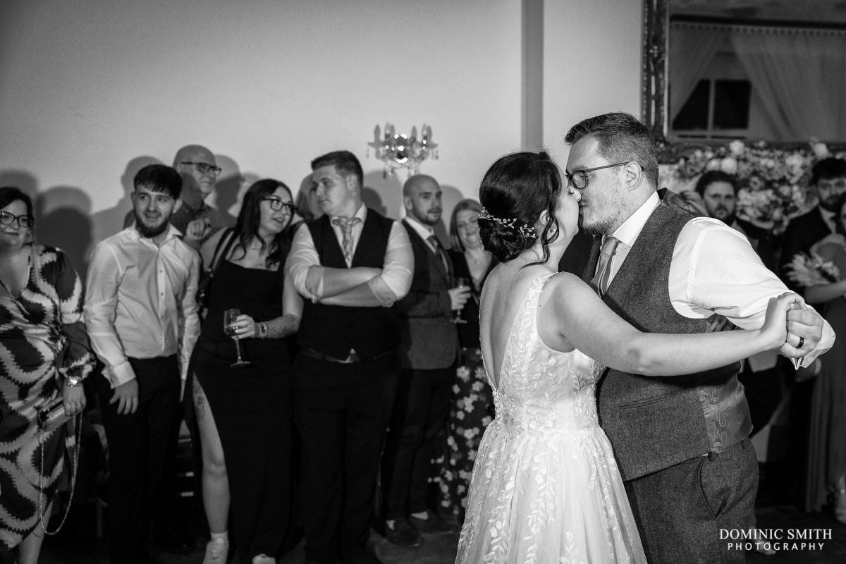 Black and White photo of Highley Manor First Dance