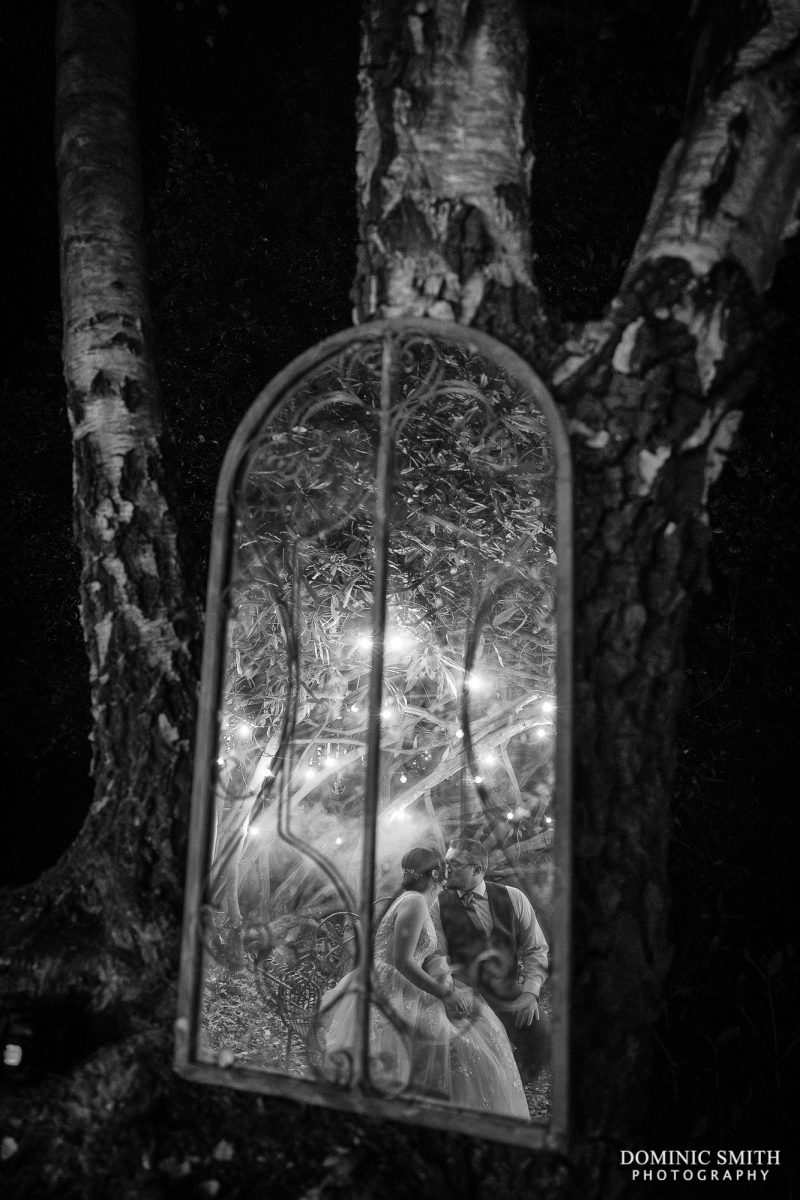 Bride and Groom in the secret mirror at Highley Manor