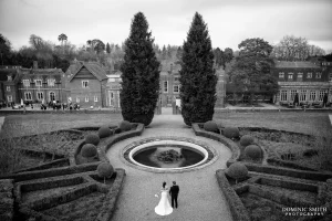The classic Wotton House Wedding Photography shot taken overlooking the Italian Gardens