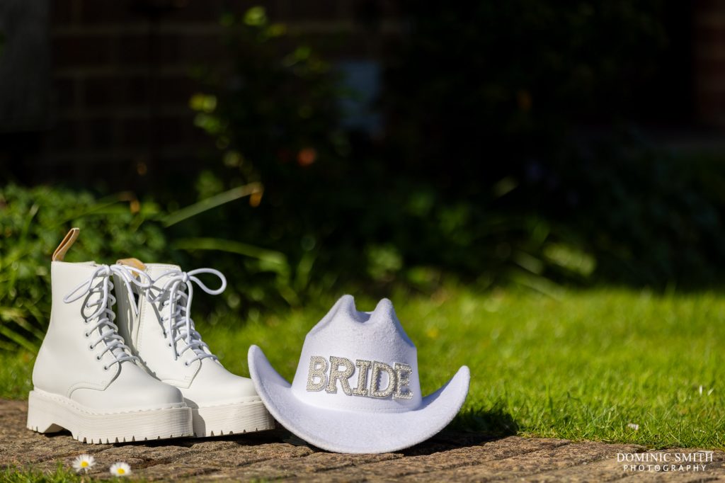 Wedding Shoes and cowboy hat