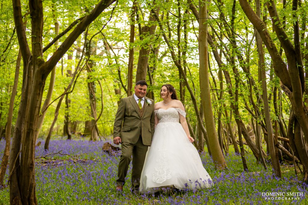 Gildings Barns Bluebell Glade Wedding Portrait