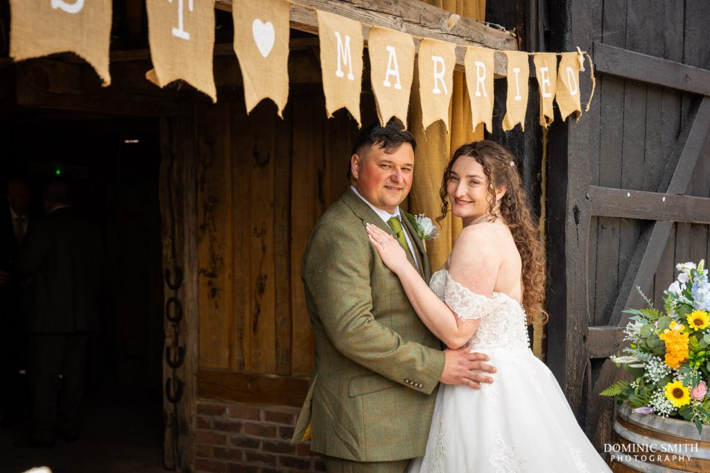Just Married at Gildings Barns