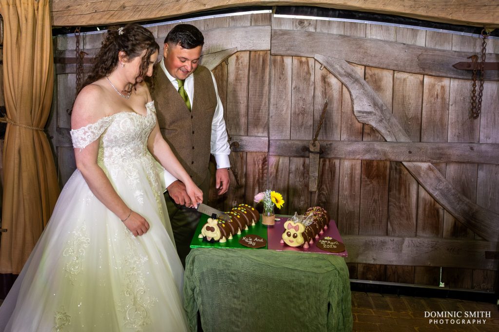 Cutting the Cake at Gildings Barns
