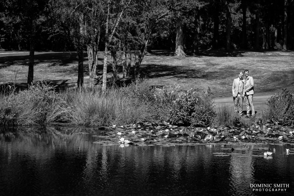 Black and White Groom couple shoot at Cottesmore