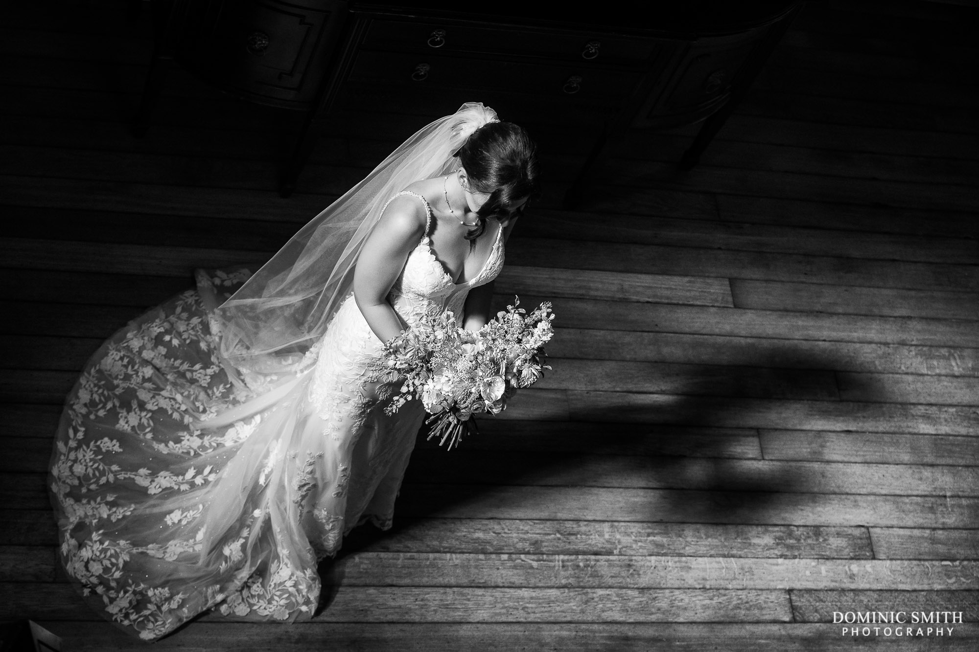 Black and White Bride photo