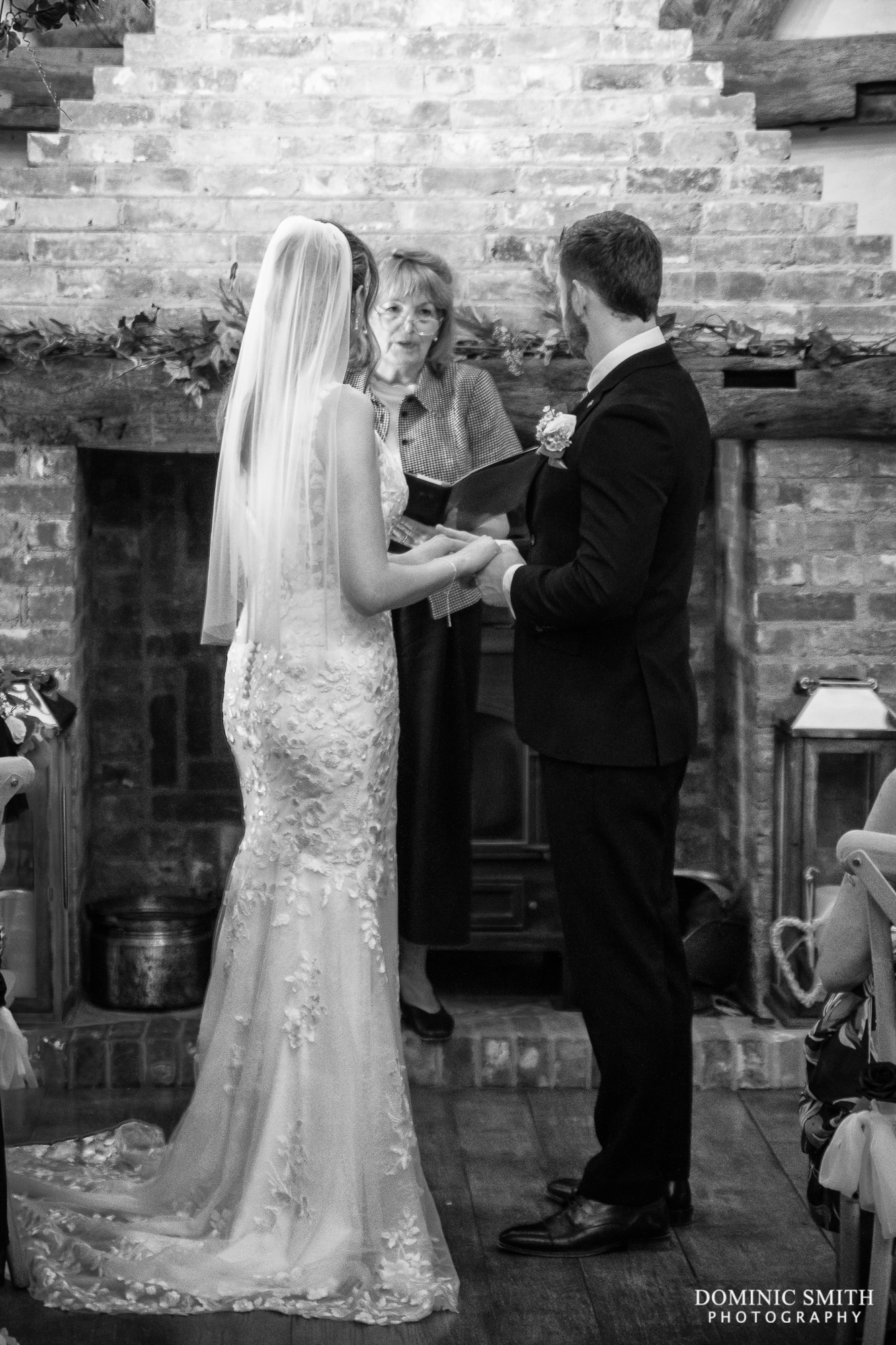 Wedding ceremony at Millwards Estate