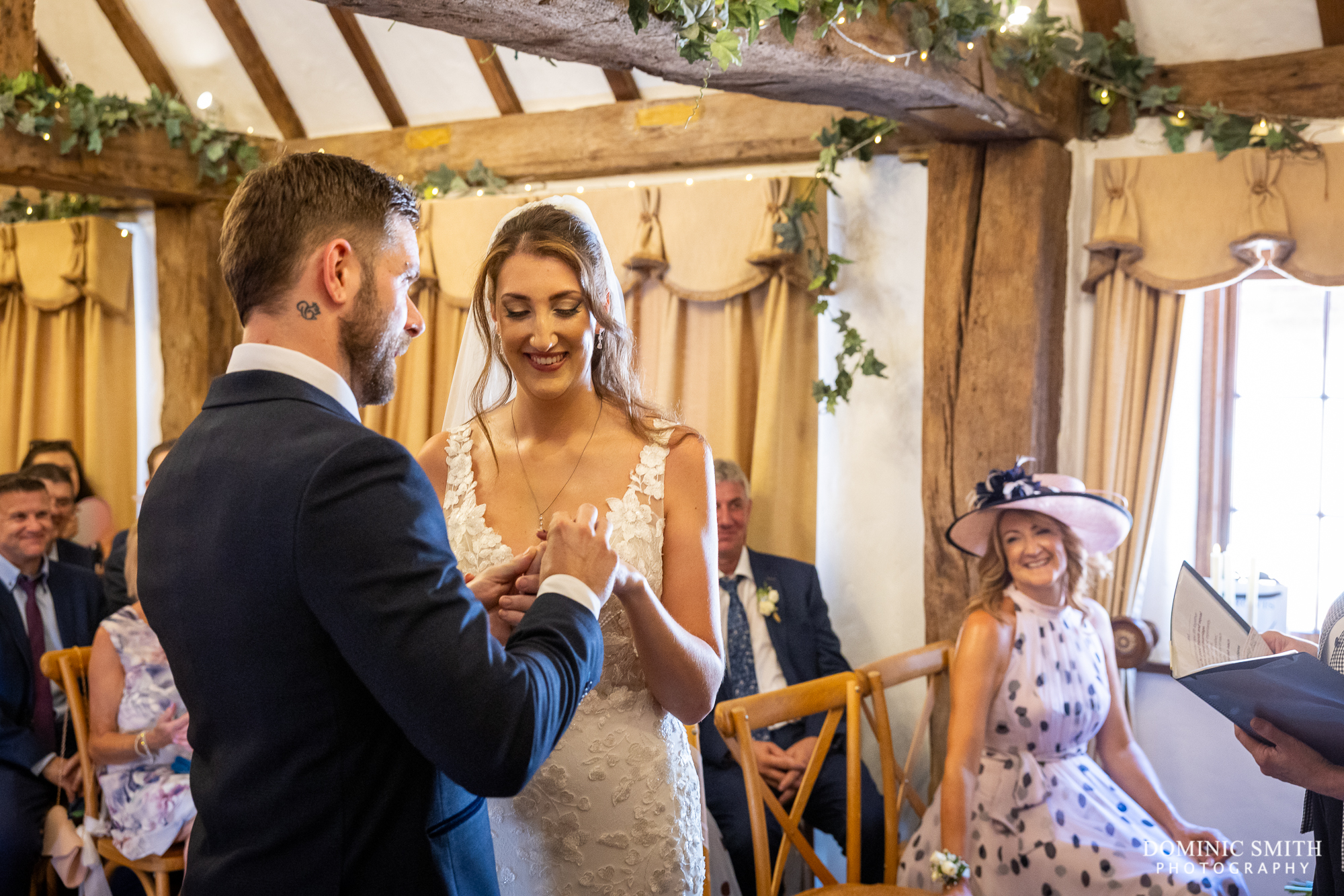 Wedding ceremony at Millwards