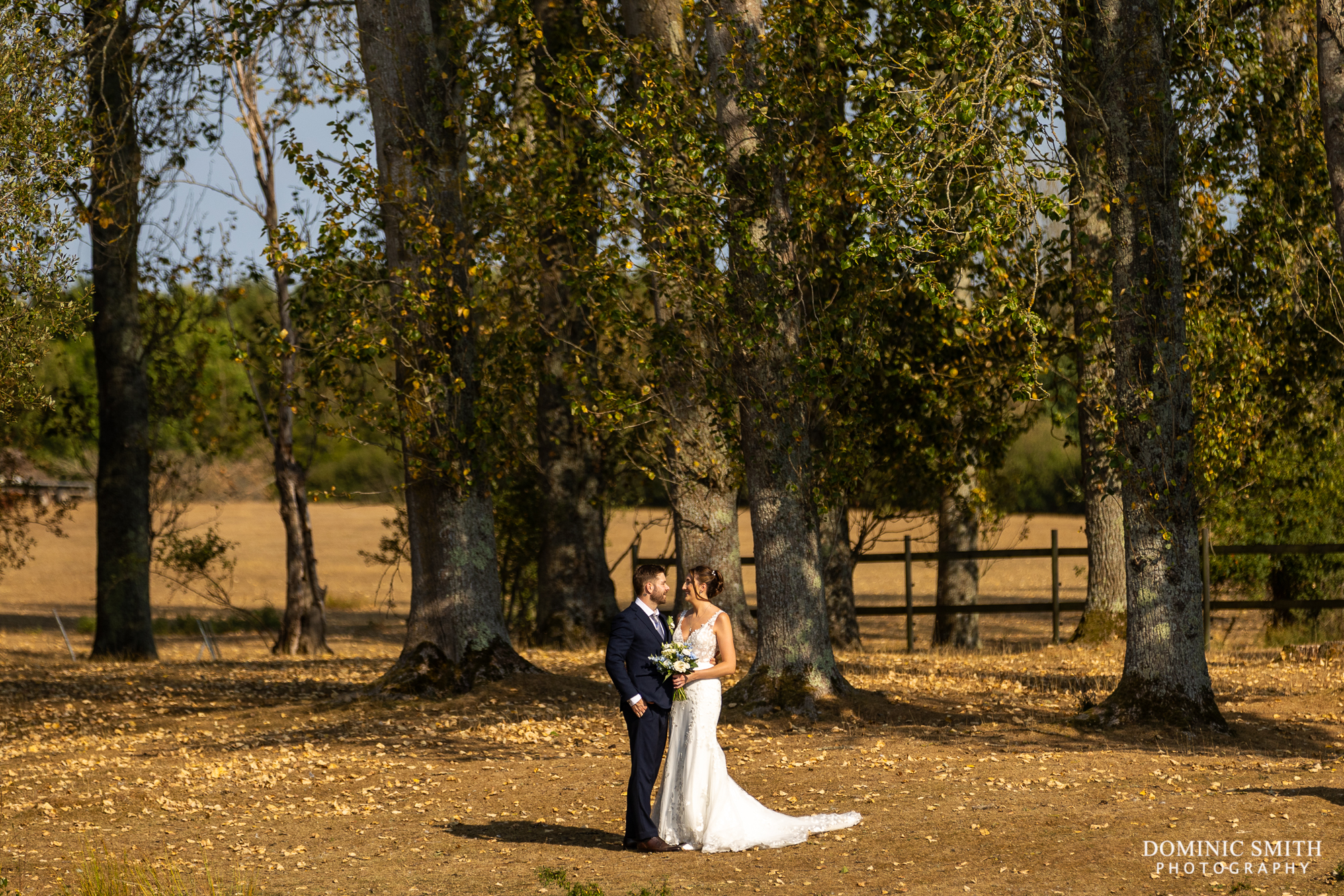 Bride and Groom couple portrait at Millwards